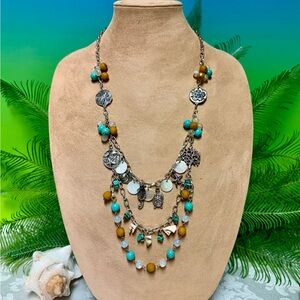 “Sea shore” theme necklace